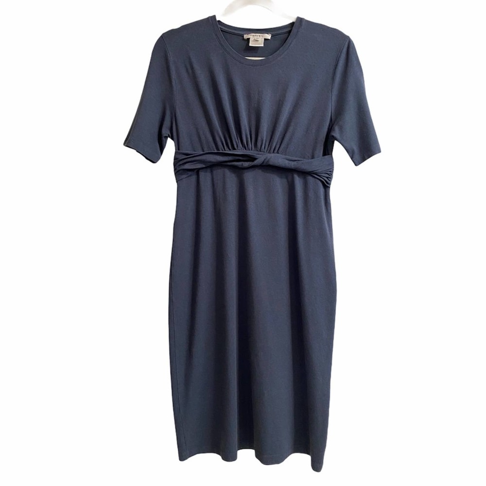 $489 Carven Dress Jersey Wrap Waist Size Large - Picture 2 of 15